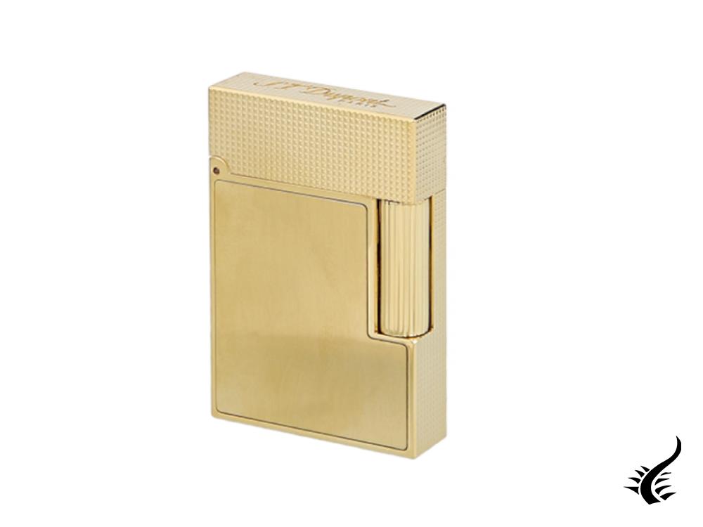S.T. Dupont Ligne 2 Small Lighter, Brass, Gold plated, Gold, C18602
