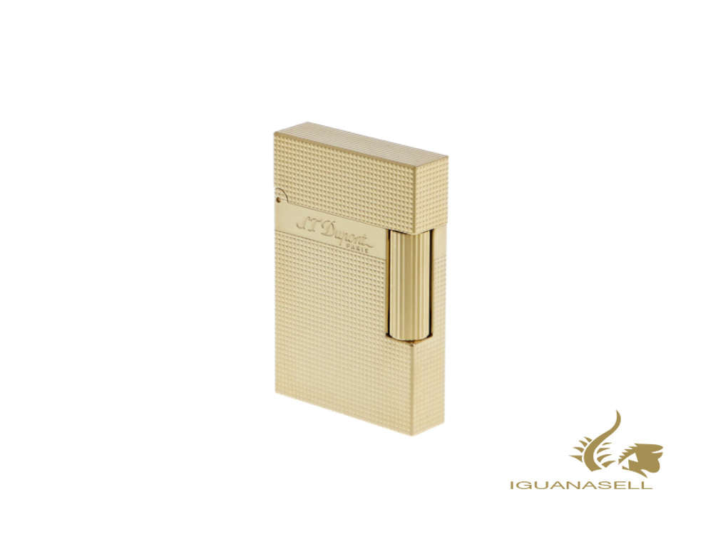 S.T. Dupont Ligne 2 Small Micro Diamond Lighter, Palladium, Gold plated, C18692