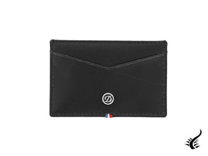 S.T. Dupont Line D Graphic Credit card holder, Leather, Black, 2 Cards, 184507