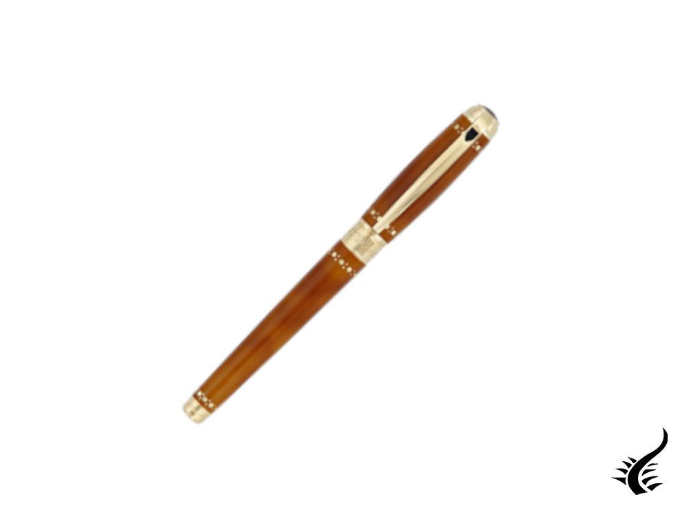 Stylo plume ST Dupont Line D Derby, laque, marron, 410107L