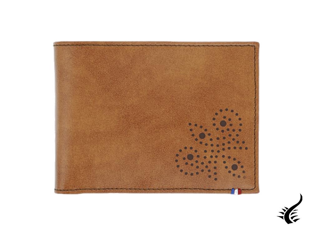 S.T. Dupont Line D Derby Wallet, Brown, Leather, 8 Cards, 180171