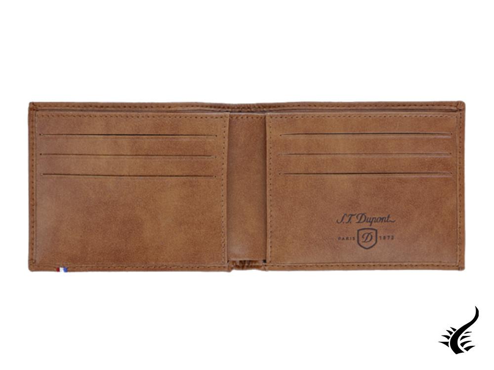 S.T. Dupont Line D Derby Wallet, Brown, Leather, 8 Cards, 180171