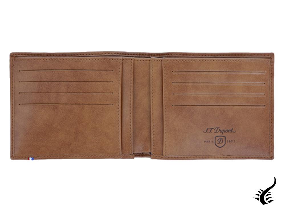 Portefeuille Derby ST Dupont Line D, marron, cuir, 8 cartes, 180172