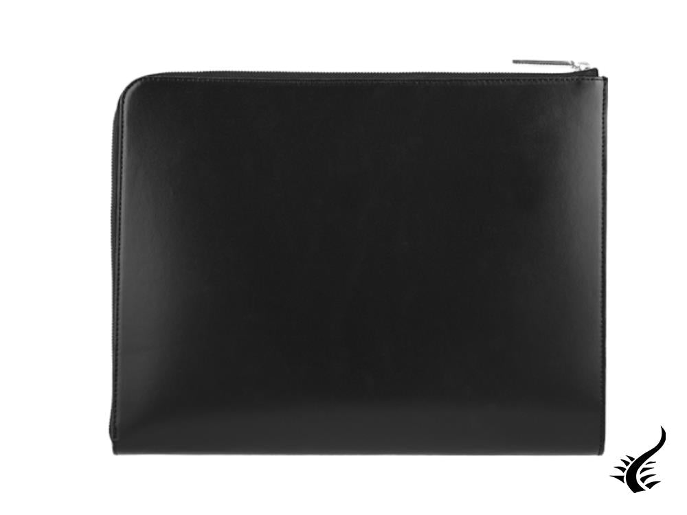 S.T. Dupont Line D Graphic Document case, Leather, Black, Zip, 185508