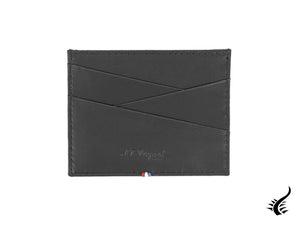 S.T. Dupont Line D Graphic Credit card holder, Leather, Black, 6 Cards, 184506