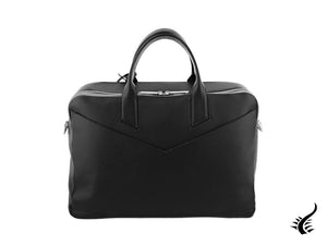 S.T. Dupont Line D Graphic Soft Grained Briefcase, Leather, Black, Zip, 181232