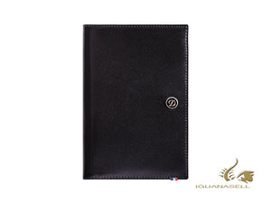 S.T. Dupont Line D Passport Cover, Leather, Black, 1 Card, 180012