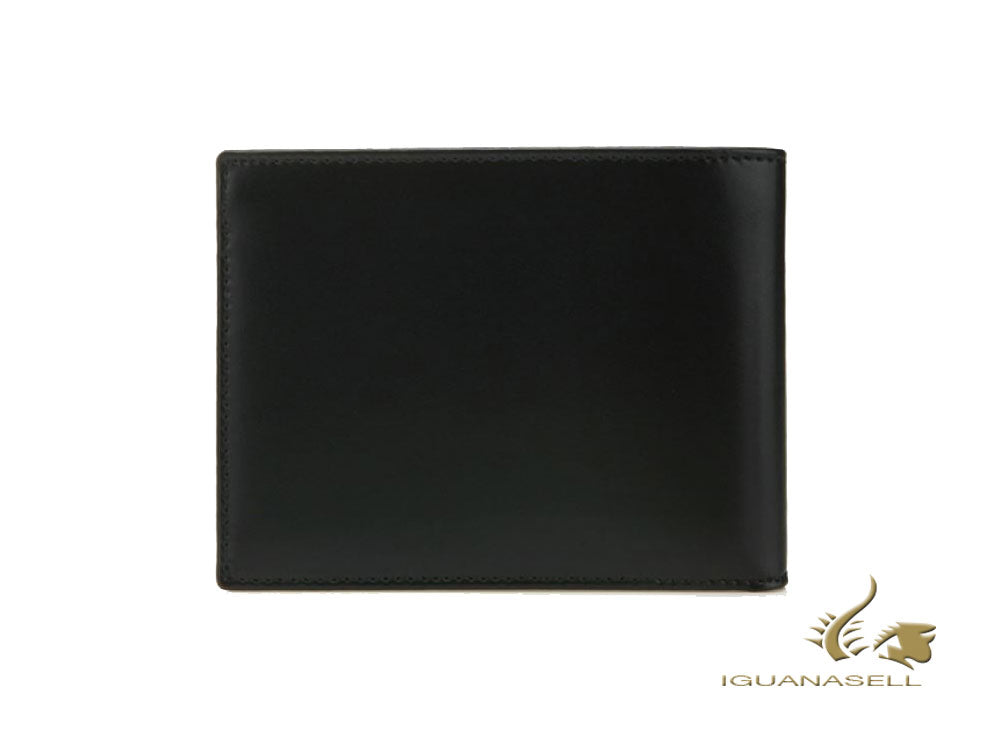 S.T. Dupont Line D Wallet, Black, Leather, 6 Cards, 180002