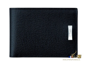 S.T. Dupont Line D Wallet, Black, Leather, 6Cards, 180302