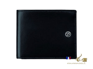 S.T. Dupont Line D Wallet, Black, Leather, 8 Cards, 180003