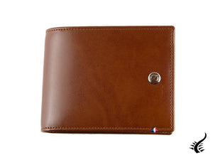 S.T. Dupont Line D Wallet, Brown, Leather, 6 Cards, 180100