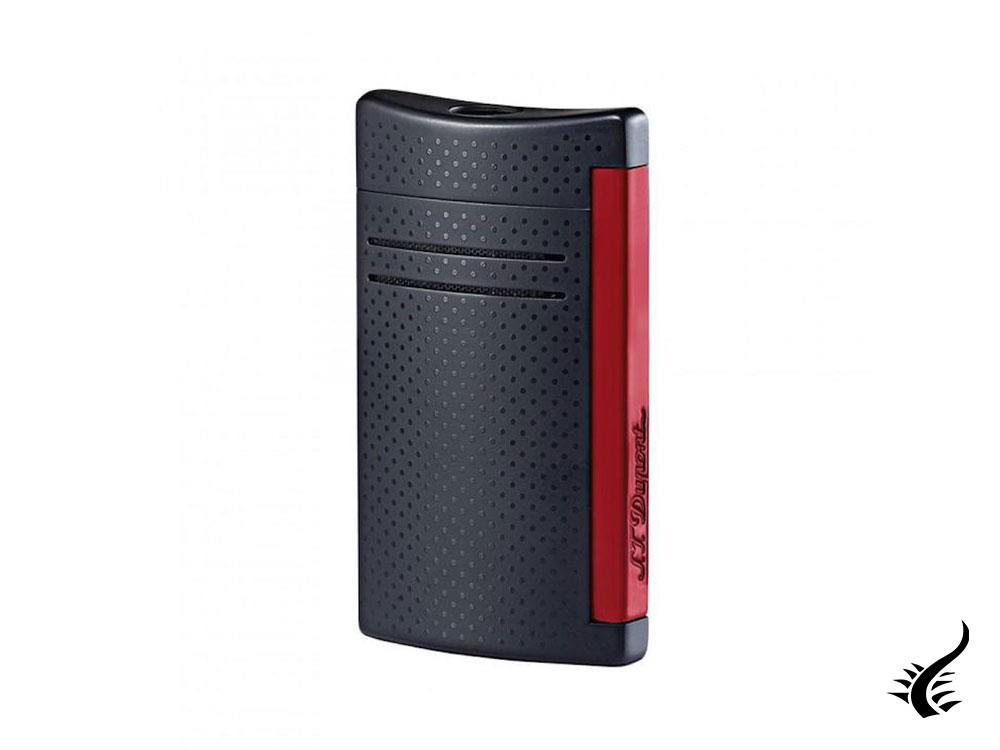 S.T. Dupont Maxijet Lighter, Chrome, Red/Black Matte, 020160N