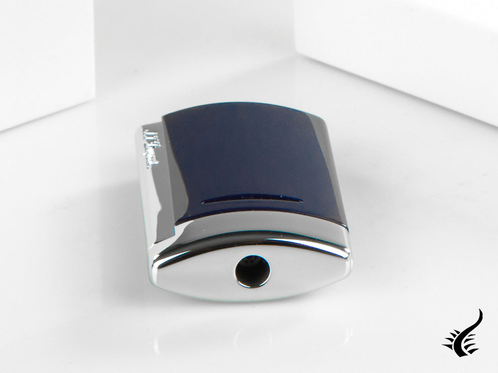 S.T. Dupont Minijet Lighter, Chrome, Lacquer, Blue, 010801