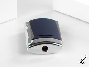 Briquet ST Dupont Minijet, Chrome, Laque, Bleu, 010801