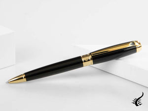 S.T. Dupont New Line D Large Ballpoint pen, Lacquer, Black, Gold trim, 415101L