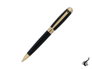 S.T. Dupont New Line D Large Ballpoint pen, Lacquer, Black, Gold trim, 415101L