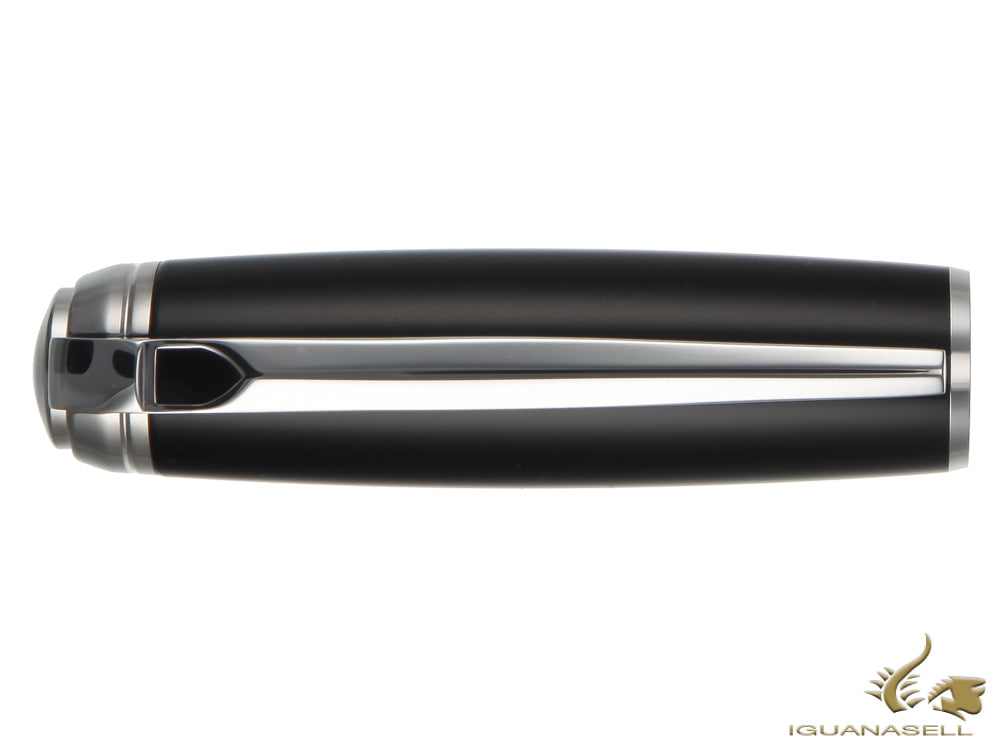 S.T. Dupont New Line D Large Fountain Pen, Lacquer, Black, Palladium