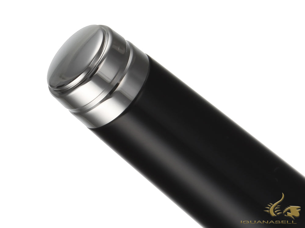 S.T. Dupont New Line D Large Fountain Pen, Lacquer, Black, Palladium