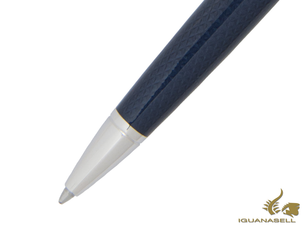 S.T. Dupont New Line D Medium Ballpoint pen, Lacquer, Guilloche, Blue