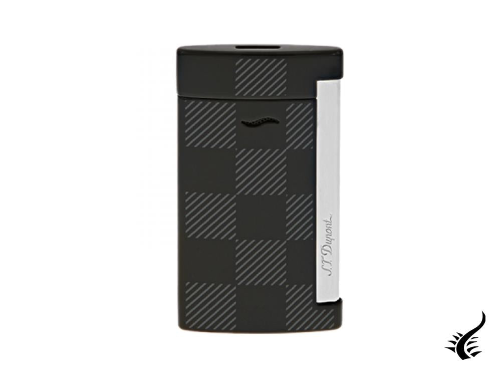 S.T. Dupont Slim7 Damier Black Lighter, Chrome, Black, 027743