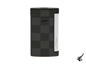 S.T. Dupont Slim7 Damier Black Lighter, Chrome, Black, 027743