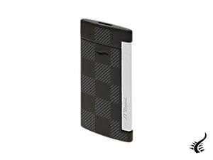 S.T. Dupont Slim7 Damier Black Lighter, Chrome, Black, 027743