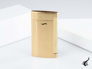 S.T. Dupont Slim7 Lighter, Steel, Full golden brushed, 027711