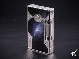 Briquet ST Dupont Space Odyssey Premium Ligne 2, Bleu, Édition Limitée, C16768