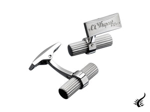 S.T. Dupont Traditional Batton Vertical Line Cufflinks, Palladium, 005596