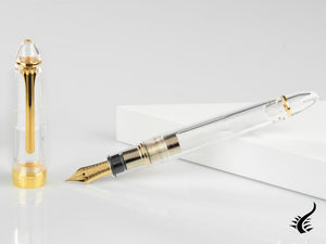 Sailor 1911 Large Series Fountain Pen, Demonstrator, 24k Gold Trim