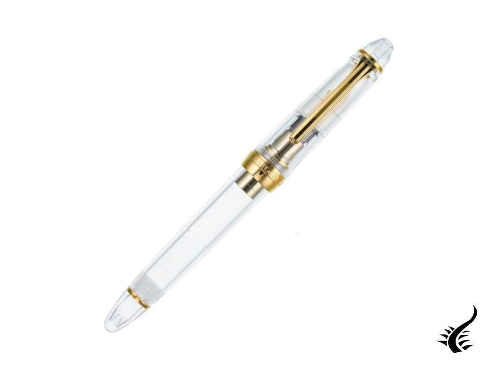 Sailor 1911 Large Series Fountain Pen, Demonstrator, 24k Gold Trim