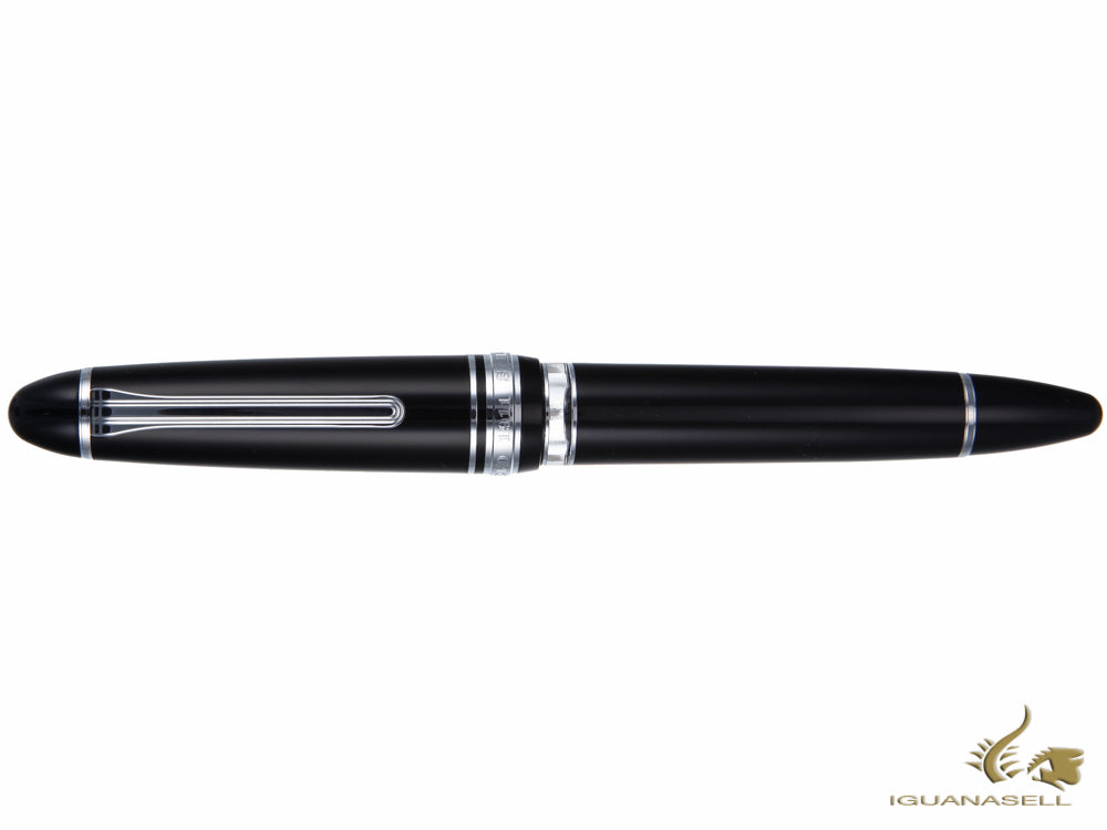 Sailor 1911 Series Realo Fountain Pen, Resin, Black, Chrome, 11-9379-420