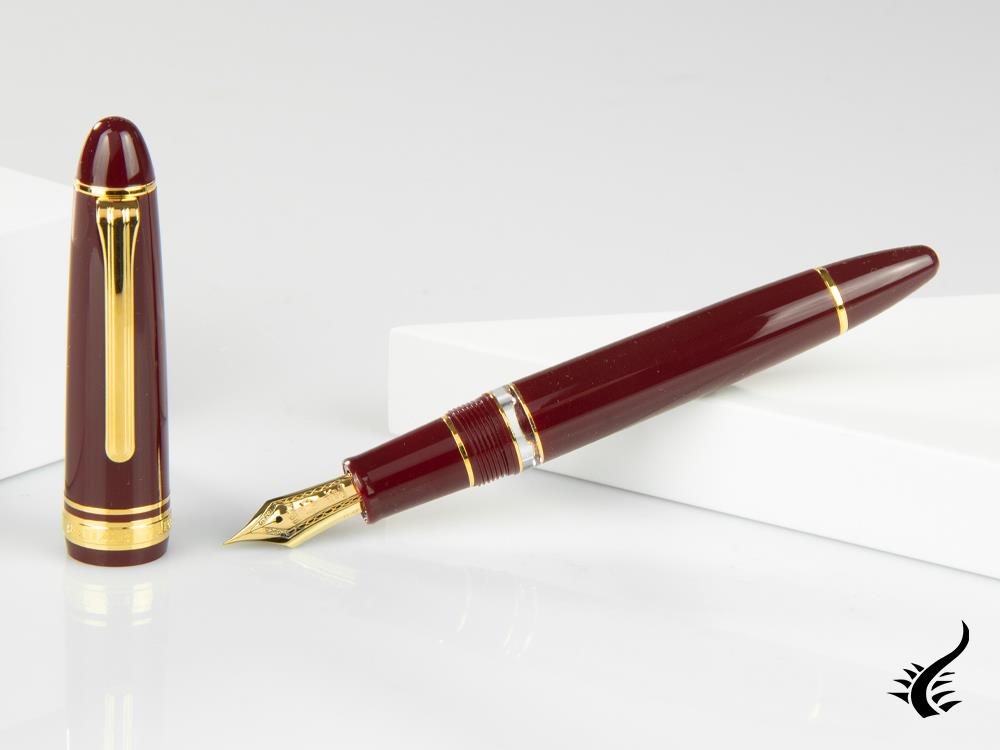 Sailor 1911 Series Realo Fountain Pen, Resin, Maroon, Gold, 11-3924-432