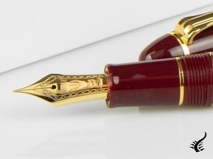 Sailor 1911 Series Realo Fountain Pen, Resin, Maroon, Gold, 11-3924-432