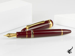 Sailor 1911 Series Realo Fountain Pen, Resin, Maroon, Gold, 11-3924-432