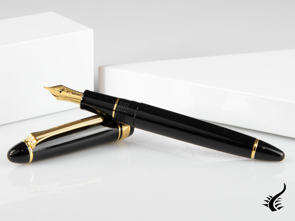 Stylo plume Sailor 1911 Standard Series, noir, garniture dorée, 11-1219-420