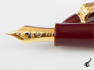 Sailor 1911 Standard Series Fountain Pen, Burgundy, Resin, Gold Trim