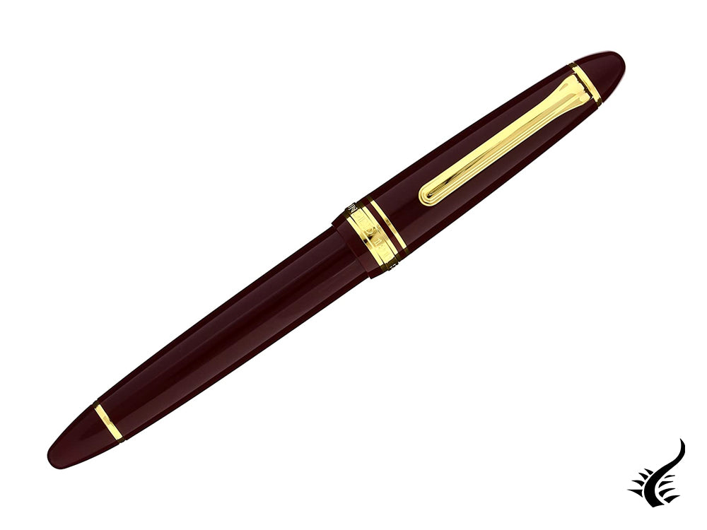 Sailor 1911 Standard Series Fountain Pen, Burgundy, Resin, Gold Trim