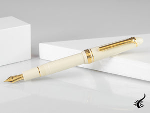 Sailor 1911 Standard Series Fountain Pen, Ivory, Gold Trim, 11-1219-417