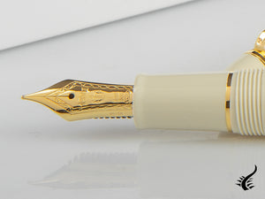 Sailor 1911 Standard Series Fountain Pen, Ivory, Gold Trim, 11-1219-417