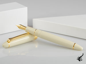 Sailor 1911 Standard Series Fountain Pen, Ivory, Gold Trim, 11-1219-417