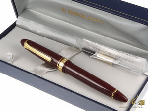 Sailor 1911 Standard Series Fountain Pen, Maroon, Gold trim, 11-1521-432