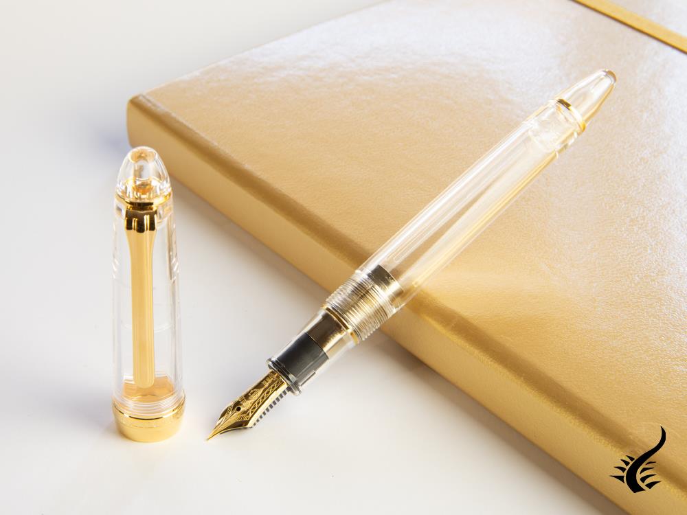 Sailor 1911 Standard Series Fountain Pen, Resin, Demonstrator, Gold trim