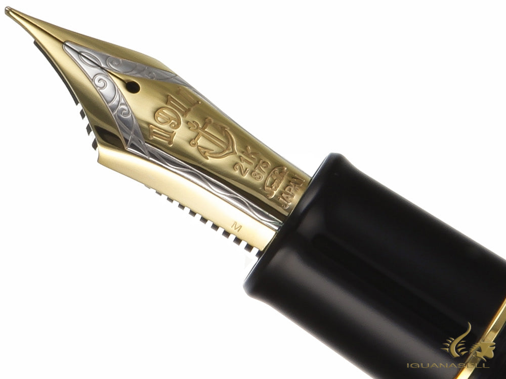 Stylo plume Sailor King of Pens ST Gold, noir, résine, 11-6001-420