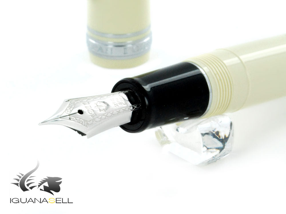 Sailor Professional Gear  Color Fountain Pen, Ivory, Chrome, 11-9280-417