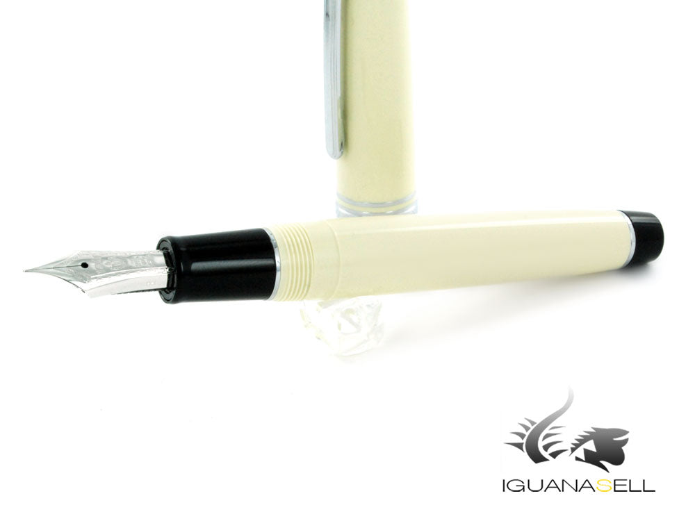 Sailor Professional Gear  Color Fountain Pen, Ivory, Chrome, 11-9280-417