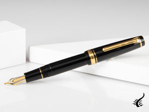 Sailor Professional Gear Gold 24k Fountain Pen, Black, 11-2036-420