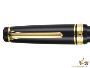 Stylo à bille Sailor Professional Gear Gold, noir, garniture en or 24 carats, 16-1036-620