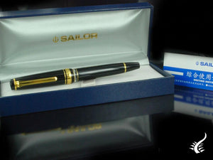 Stylo plume Realo de Sailor Professional Gear, noir, or, 11-3926-420