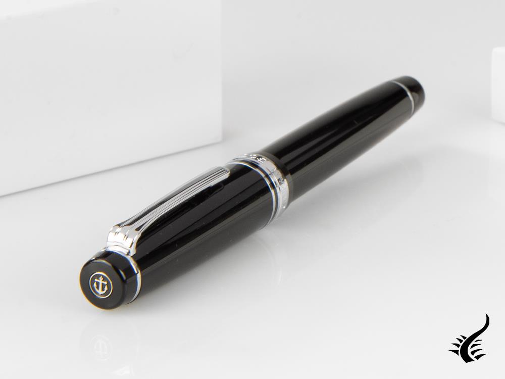 Stylo plume Sailor Professional Gear Silver, noir, chrome, 11-2037-420